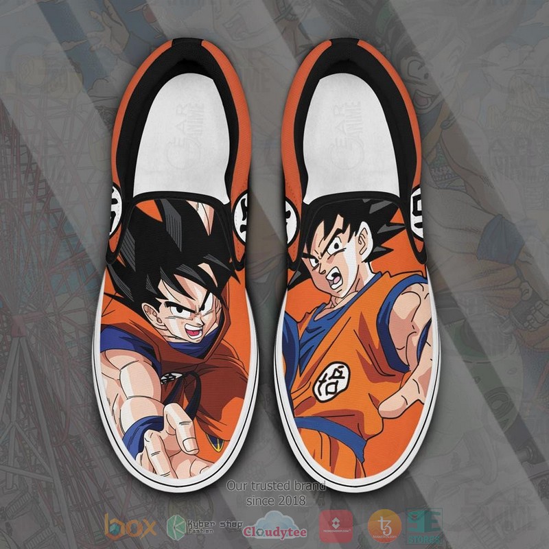 Goku Canvas Dragon Ball Anime Slip On Shoes
