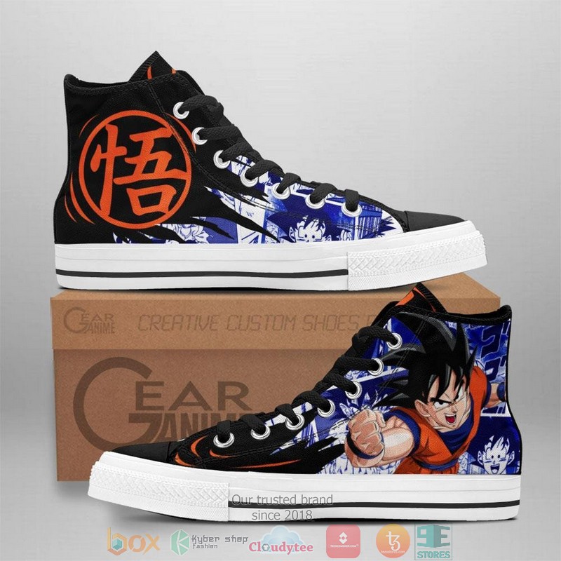 Goku Dragon Ball High Top Canvas Shoes
