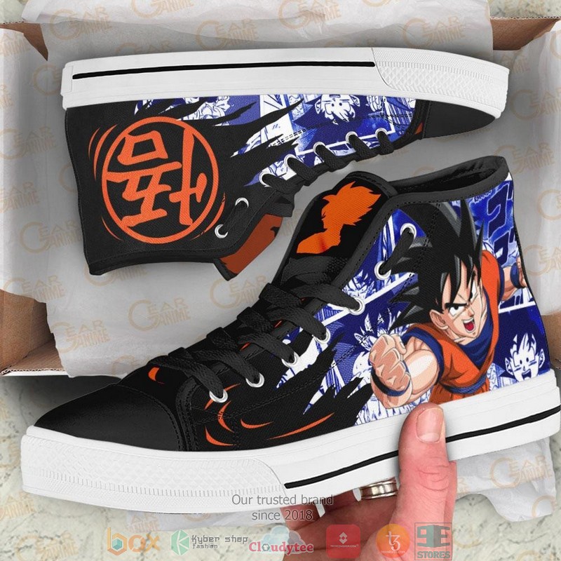 Goku Dragon Ball High Top Canvas Shoes 1