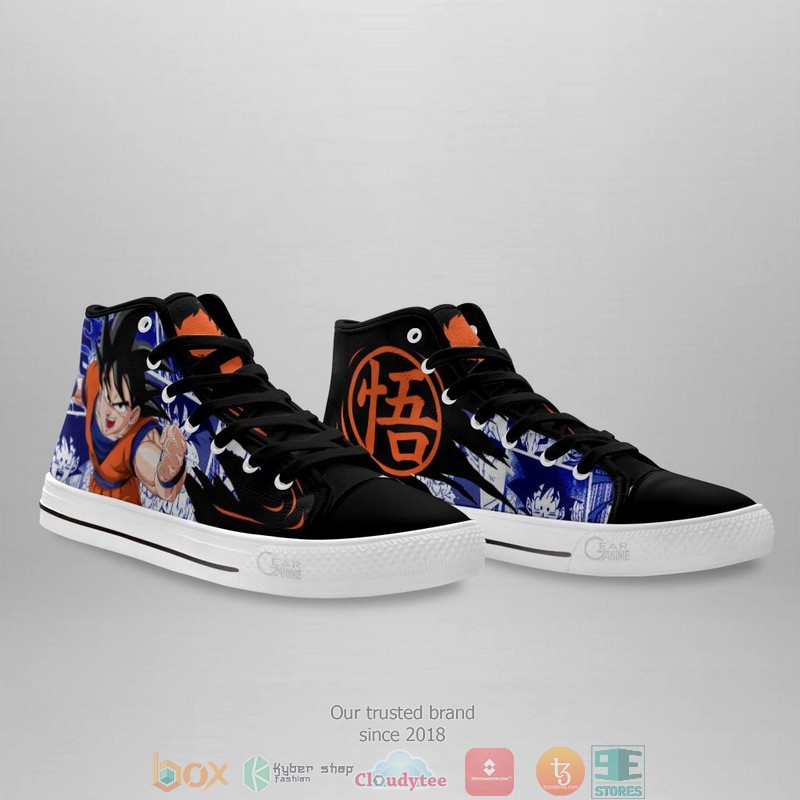 Goku Dragon Ball High Top Canvas Shoes 3 Goku Dragon Ball High Top Canvas Shoes 1 2