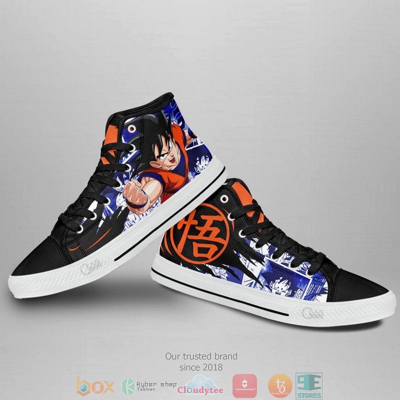 Goku Dragon Ball High Top Canvas Shoes 4 Goku Dragon Ball High Top Canvas Shoes 1 2 3