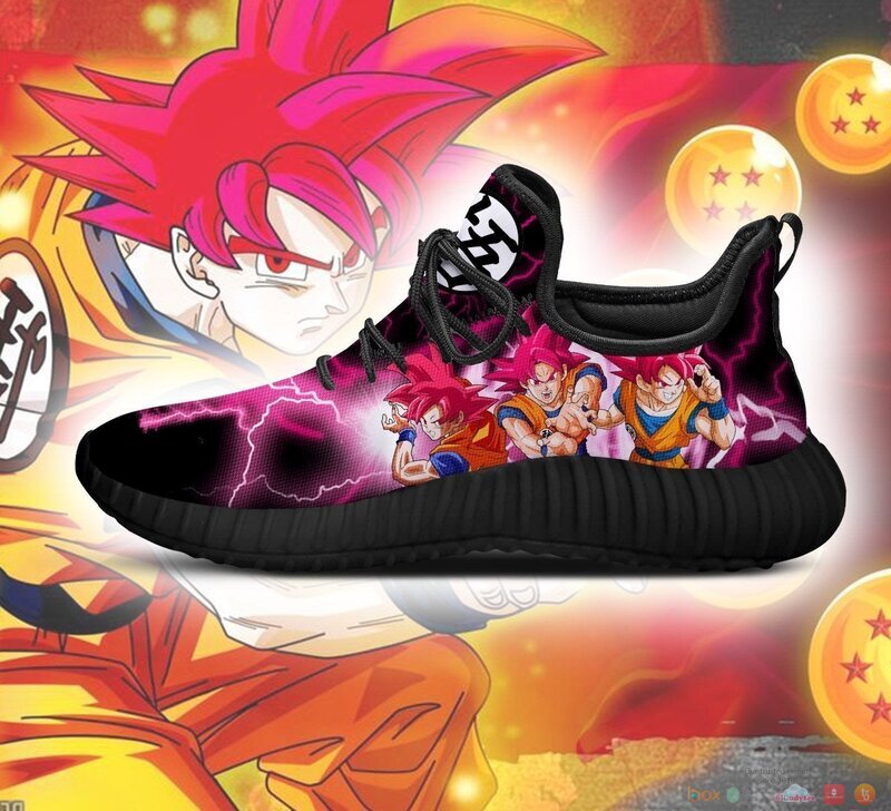 Goku God Dragon Ball Anime reze shoes 3 Goku God Dragon Ball Anime reze sneaker 1 2