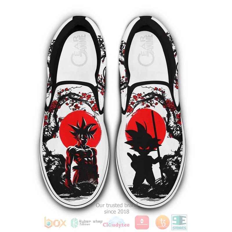 Goku Japan Style Anime Dragon Ball Slip On Shoes