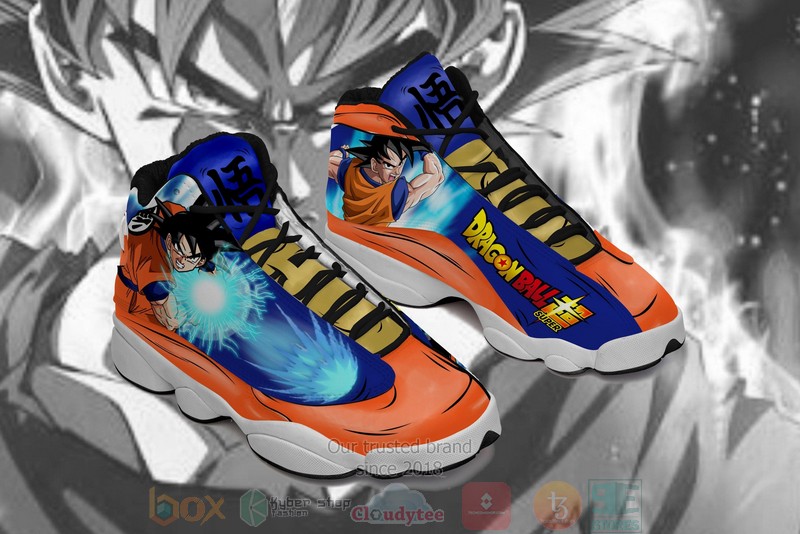 Goku Kamehameha Anime Dragon Ball Air Jordan 13 Sneaker Shoes 3 Goku Kamehameha Anime Dragon Ball Air Jordan 13 Shoes 1 2