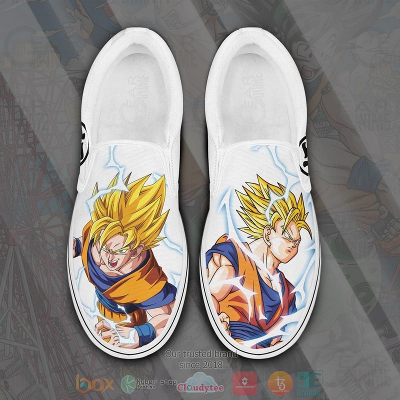 Goku SSJ Canvas Dragon Ball Anime Slip On Shoes