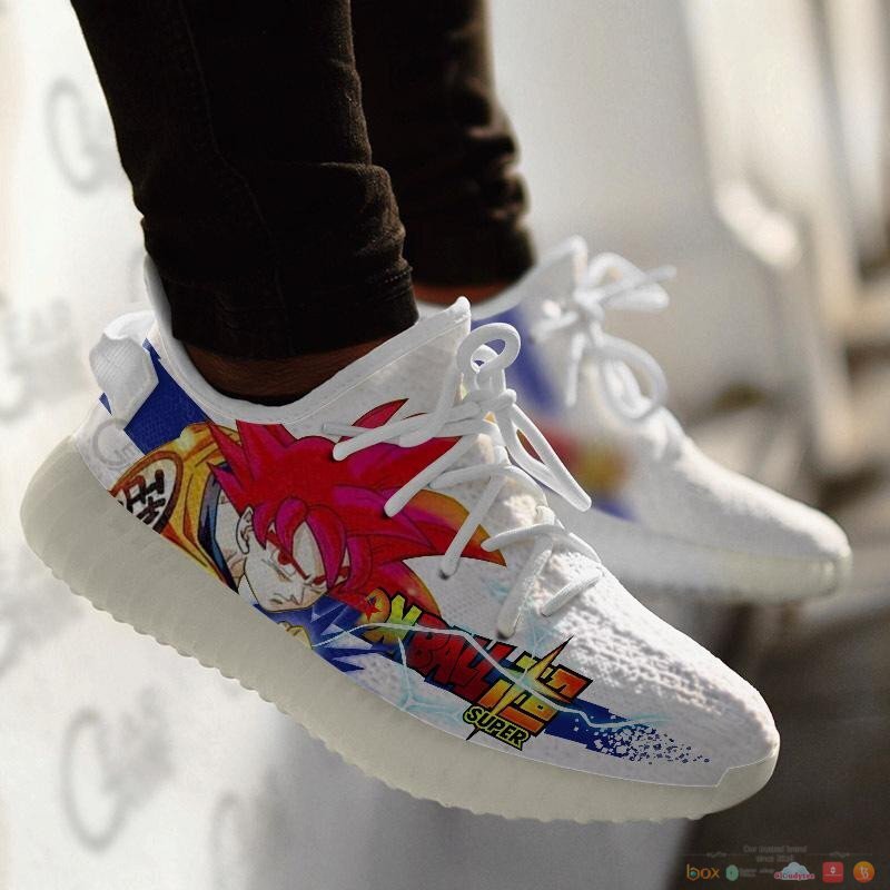 Goku Saiyan God Dragon Ball Anime yeezy shoes 3 Goku Saiyan God Dragon Ball Anime yeezy sneaker 1 2