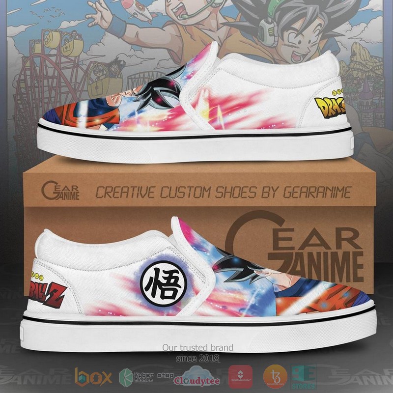 Goku Ultra Instinct Canvas Dragon Ball Anime Slip On Shoes 1