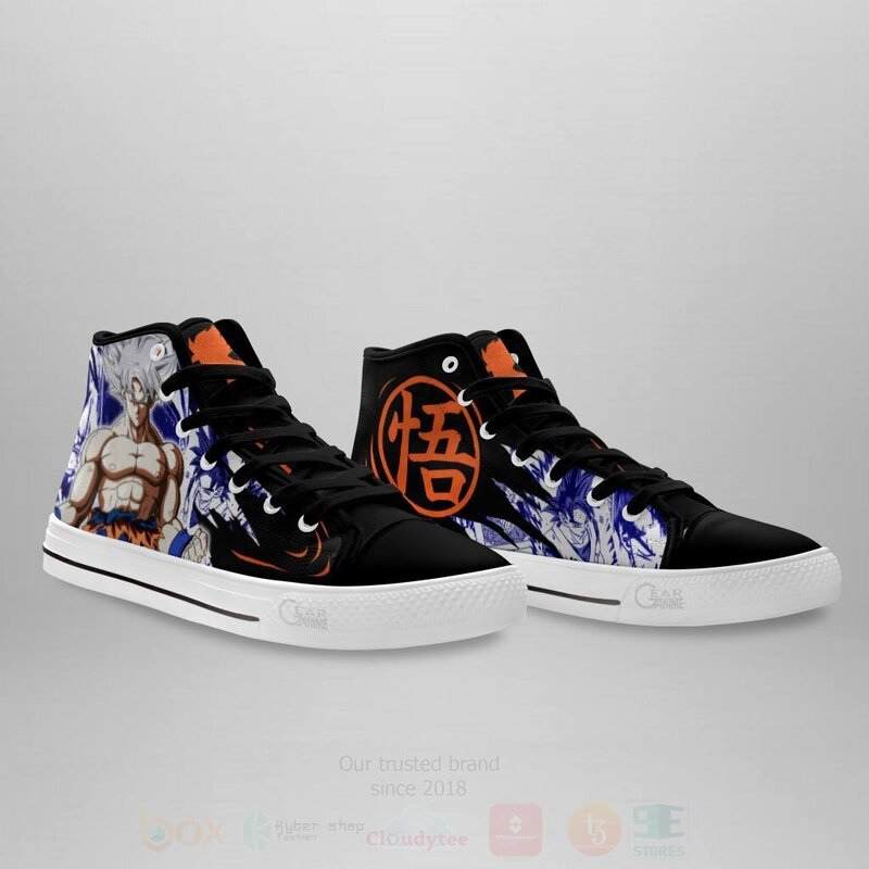 Goku Ultra Instinct Custom Manga Anime Dragon Ball High Top Shoes 1 1