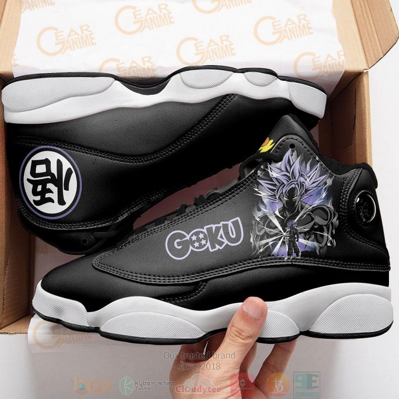 Goku Ultra Instinct Kanji Anime Dragon Ball Air Jordan 13 Sneaker Shoes 2 Goku Ultra Instinct Kanji Anime Dragon Ball Air Jordan 13 Shoes 1