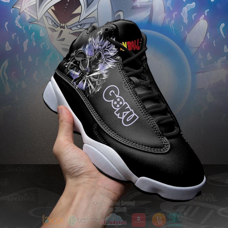 Goku Ultra Instinct Kanji Anime Dragon Ball Air Jordan 13 Sneaker Shoes 3 Goku Ultra Instinct Kanji Anime Dragon Ball Air Jordan 13 Shoes 1 2