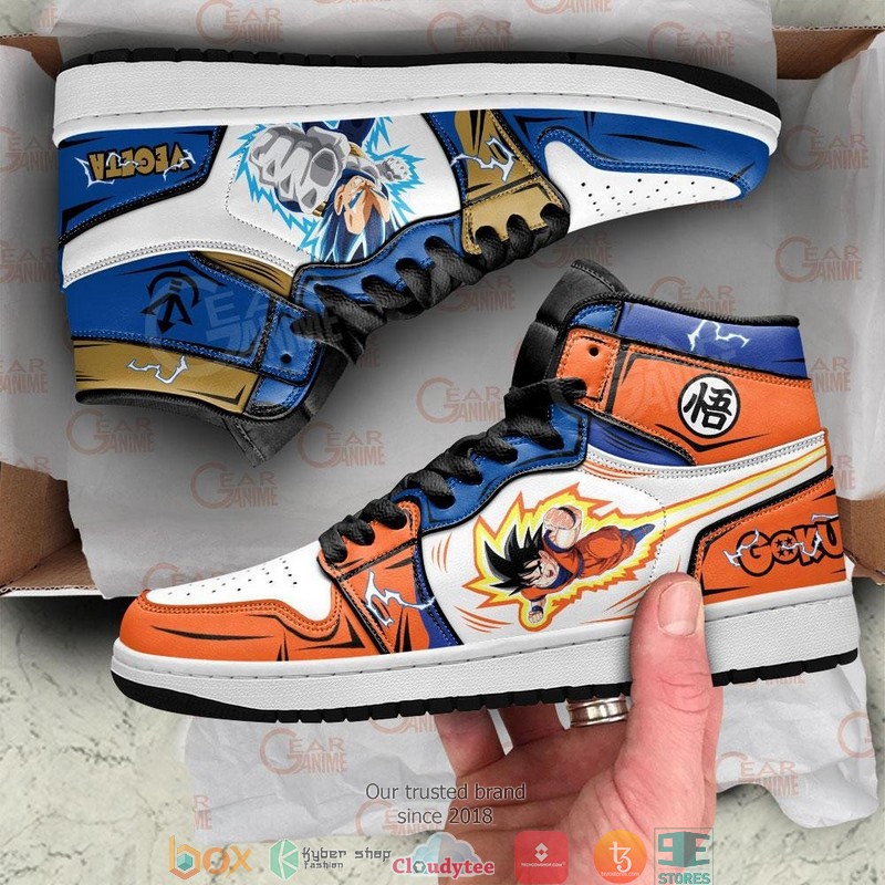 Goku and Vegeta Dragon Ball Anime Air Jordan High top shoes 3 Goku and Vegeta Dragon Ball Anime Air Jordan High top shoes 1 2