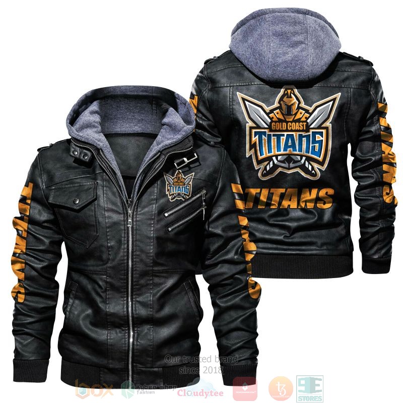 Gold Coast Titans NRL Leather Jacket
