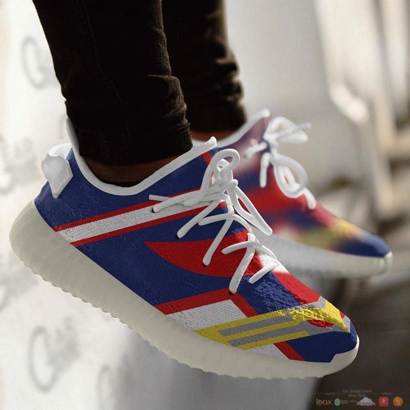 Golden All Might Uniform My Hero Academia yeezy shoes 3 Golden All Might Uniform My Hero Academia yeezy sneaker 1 2