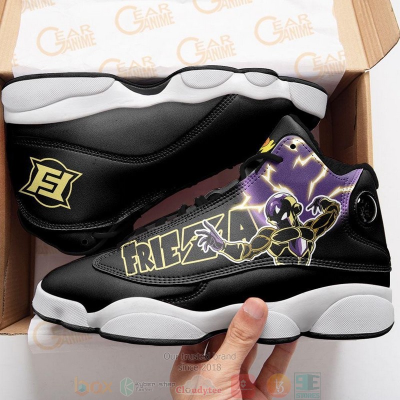 Golden Frieza Anime Dragon Ball Air Jordan 13 Sneaker Shoes 3 Golden Frieza Anime Dragon Ball Air Jordan 13 Shoes 1 2