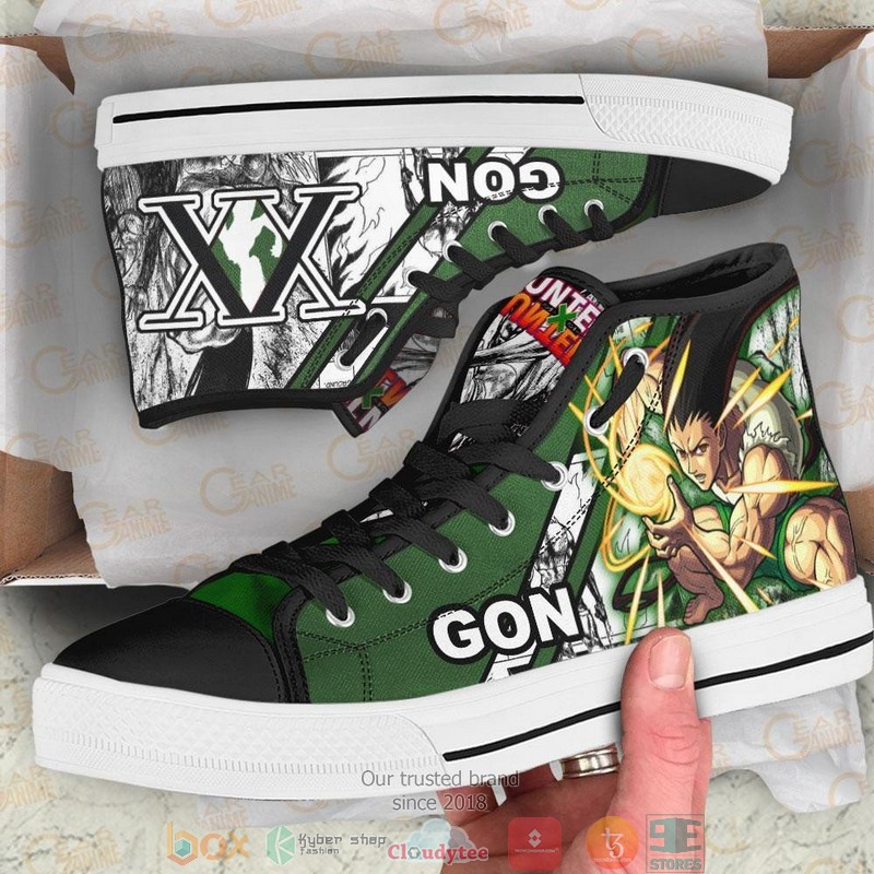 Gon Adult Hunter X Hunter High Top Canvas Shoes 1