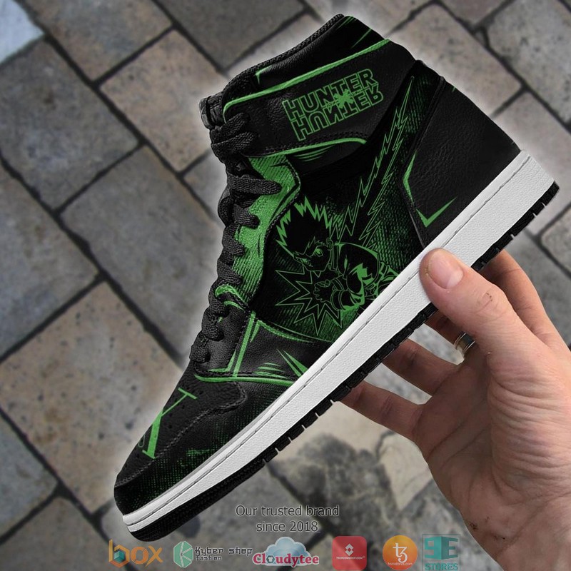 Gon Freecss Hunter X Hunter Dark HxH Anime Air Jordan High Top Shoes 1 2 3