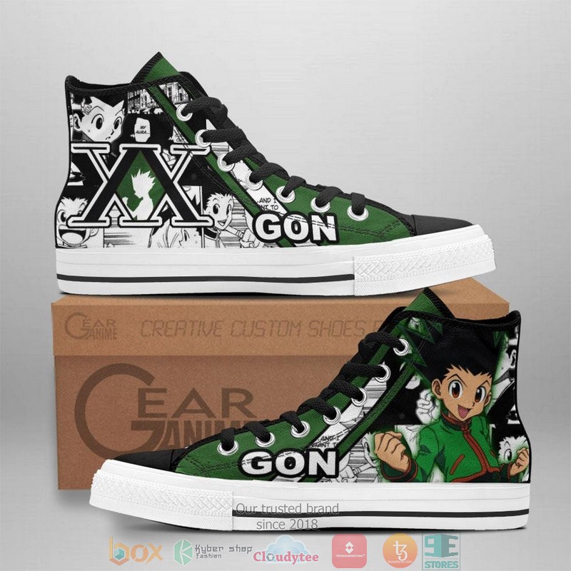Gon Freecss Hunter X Hunter High Top Canvas Shoes