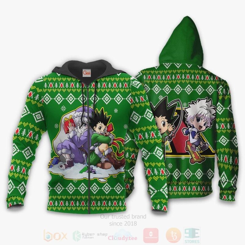 BEST Gon and Killua HxH Hunter X Hunter Anime 3D Hoodie, T-Shirt 2 Gon and Killua HxH Hunter X Hunter Anime 3D Hoodie Shirt 1