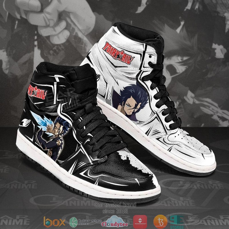 Gray Fullbuster Anime Fairy Tail Air Jordan High top shoes 1