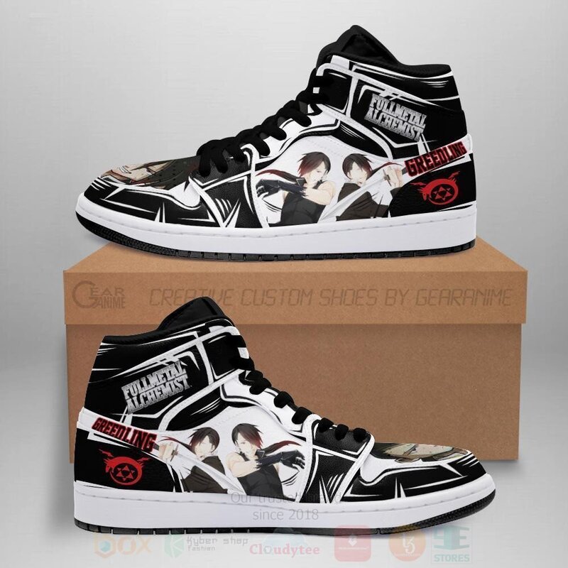 Greed Ling Fullmetal Alchemist Anime Custom Air Jordan High Top Shoes