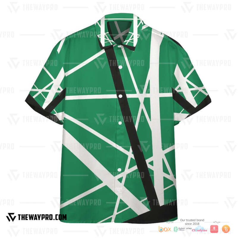 Green Frankenstrat Strings Hawaiian shirt