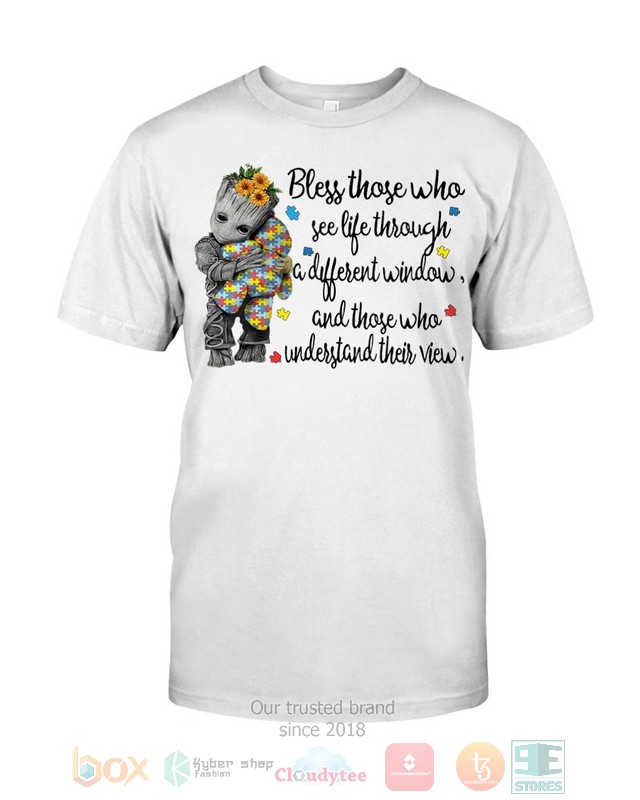 Groot Bless those who see life through a diifferent window 2d shirt hoodie