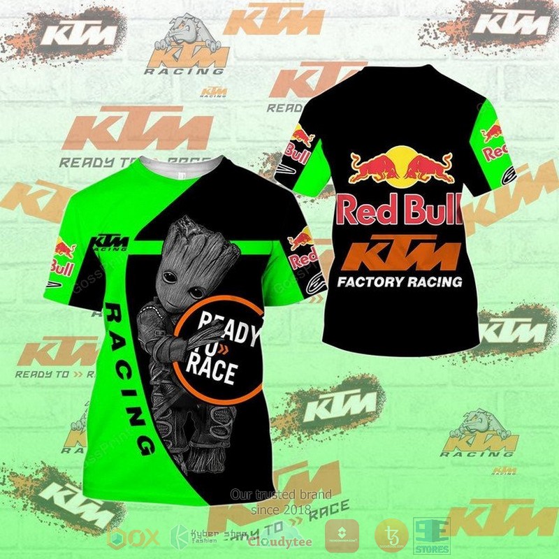 HOT Groot Ready to race KTM Racing 3d shirt, hoodie 3 Groot Ready to race KTM Racing 3d shirt hoodie 1 2