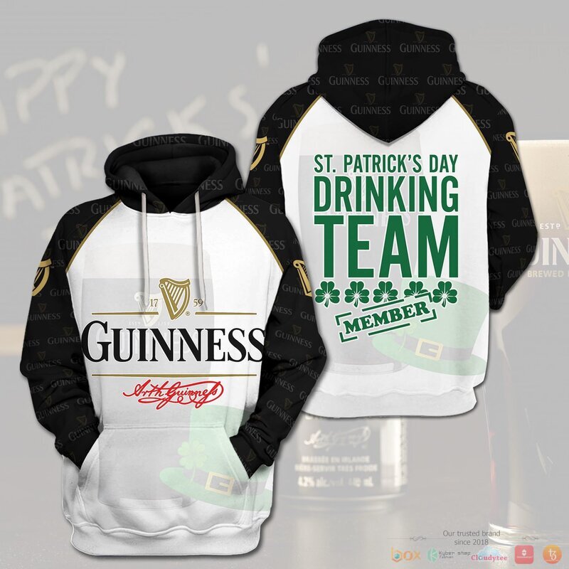 ST PATRICK'S DAY "DRINKING TEAM" HOODIE NEW