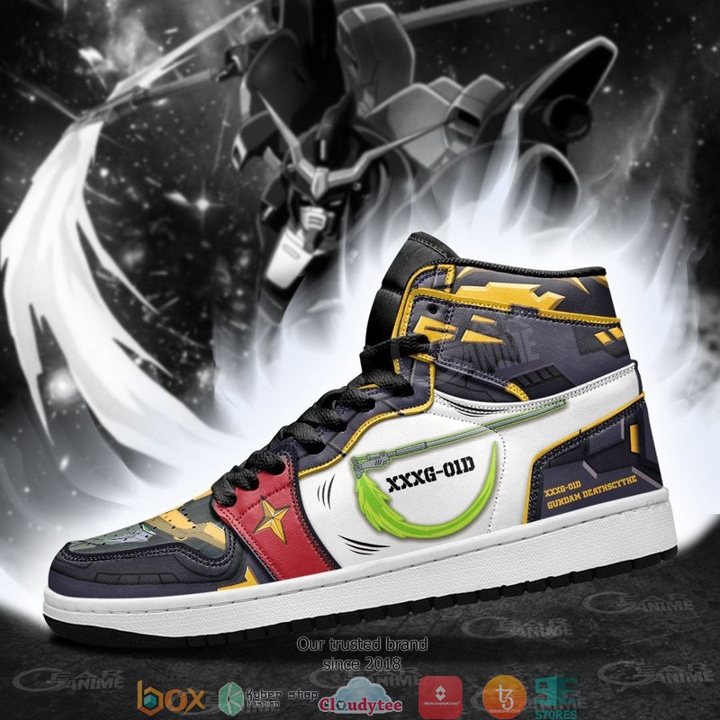 Gundam Deathscythe Anime Gundam Air Jordan High top shoes 4 Gundam Deathscythe Anime Gundam Air Jordan High top shoes 1 2 3
