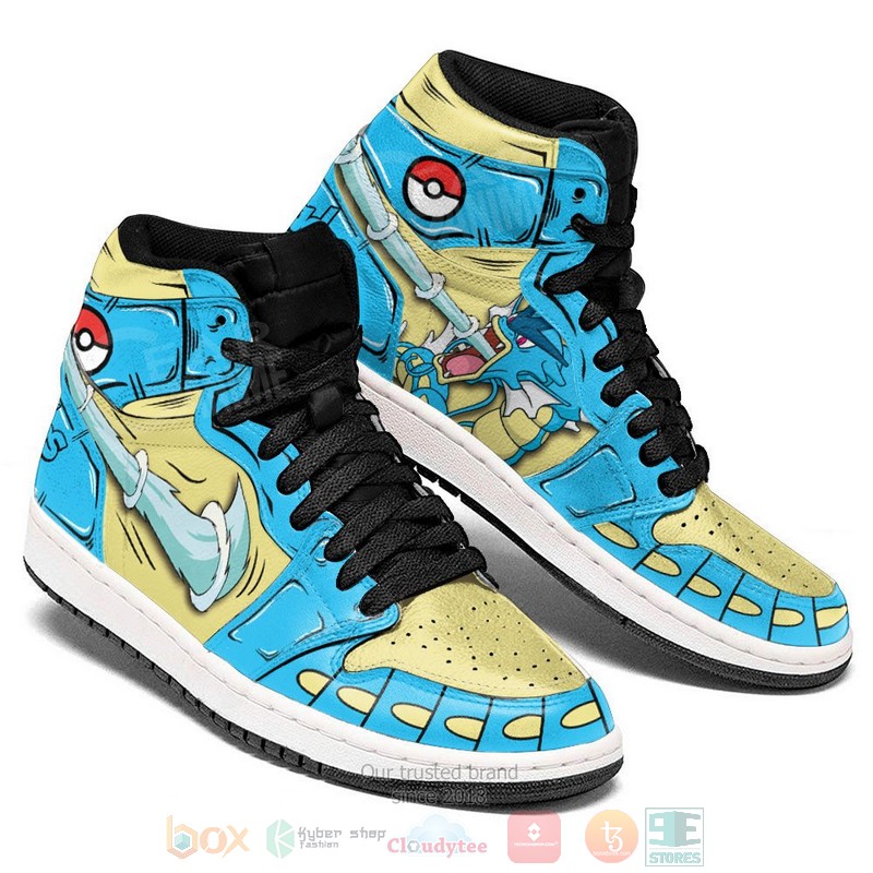 Gyarados Pokemon Anime Air Jordan high top Sneaker Shoes 4 Gyarados Pokemon Anime Air Jordan high top shoes 1 2 3