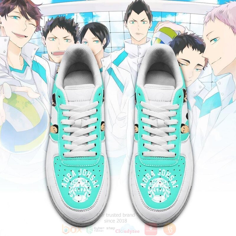Haikyuu Aobajohsai High Team Haikyuu Anime Nike Air Force Shoes 1