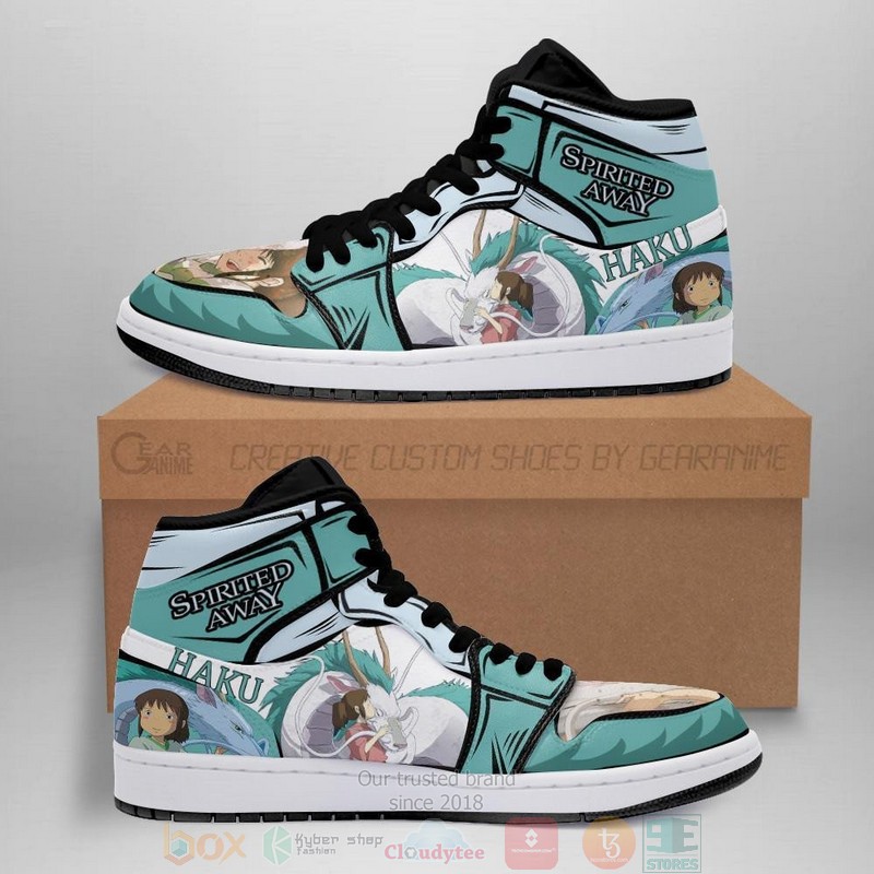 Haku Chihiro Spirited Away Anime Air Jordan High Top Shoes