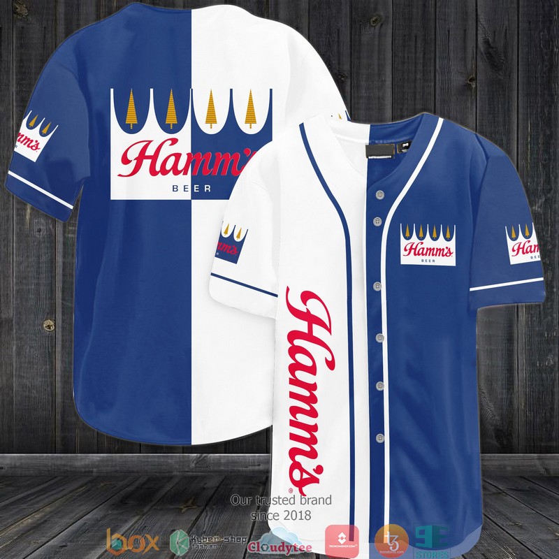 Hamms Beer Blue Baseball Jersey