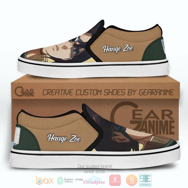 Hange Zoe Anime Attack On Tian Slip On Shoes 1