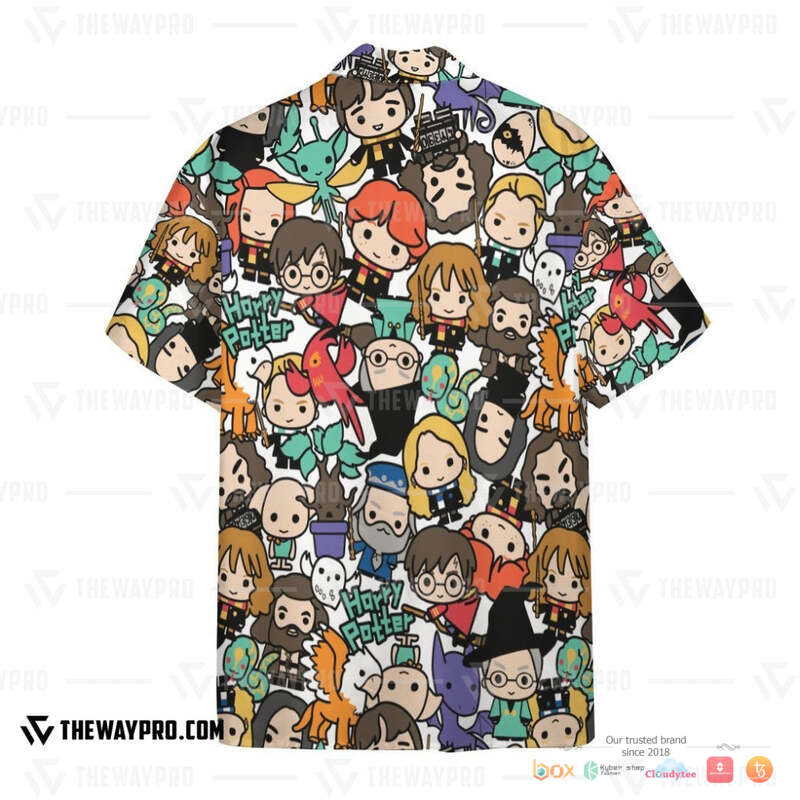 Harry Potter Chibi characters Hawaiian shirt 2 Harry Potter Chibi characters Hawaiian shirt 1