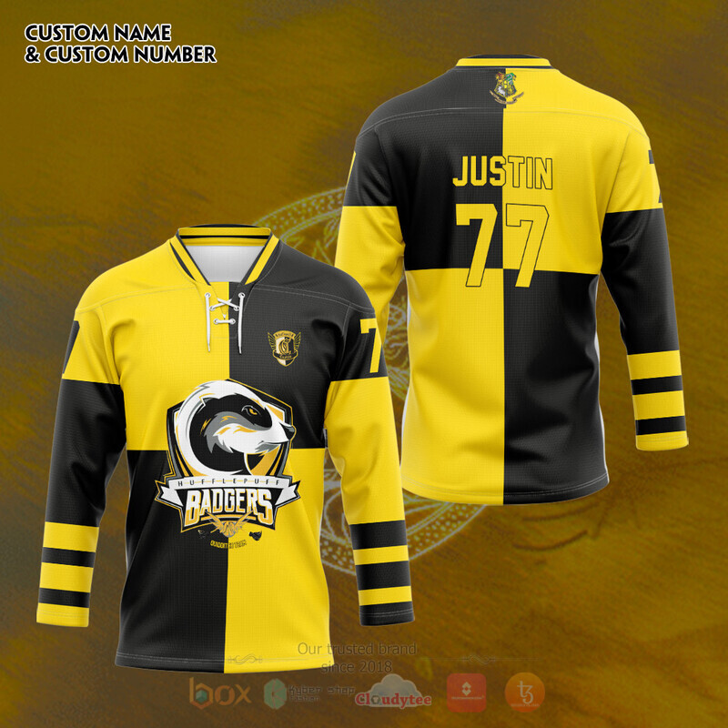 Harry Potter Huff Hockey Team Custom Hockey Jersey 4 Harry Potter Huff Hockey Team Custom Hockey Jersey 1 2 3