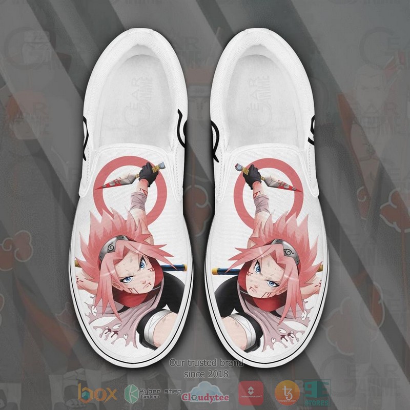 Haruno Sakura Anime Slip On Shoes