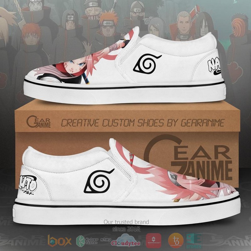 Haruno Sakura Anime Slip On Shoes 1
