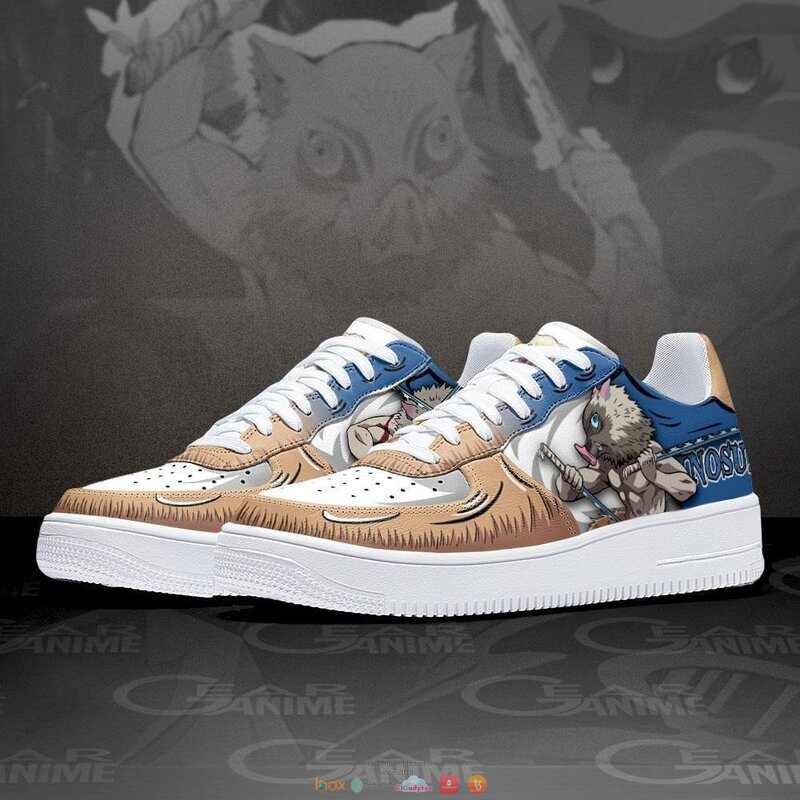 Hashibira Inosuke Anime Demon Slayer Nike Air Force Shoes 1