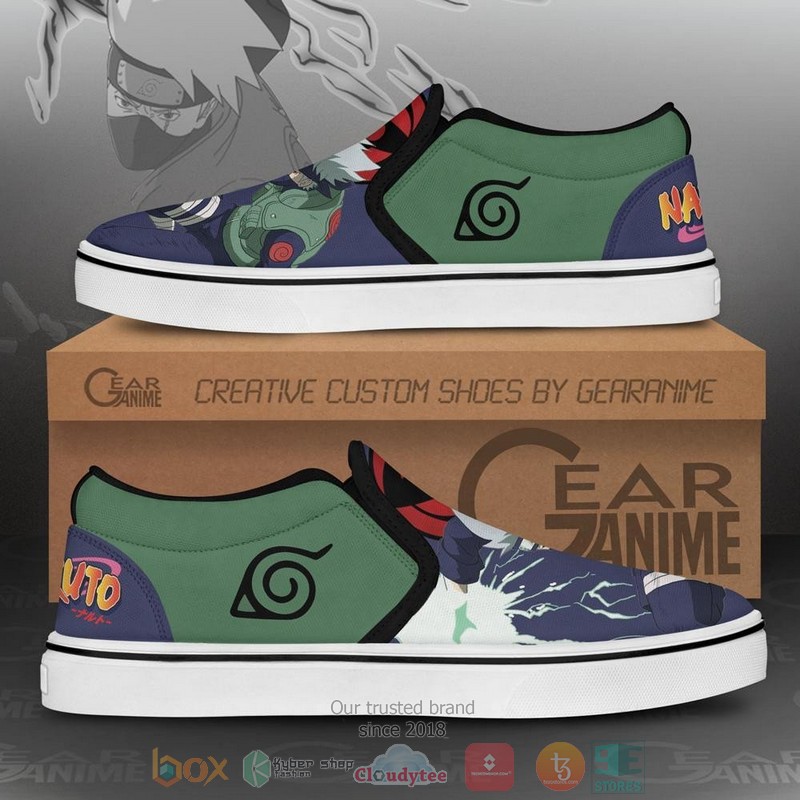 Hatake Kakashi Canvas Anime Slip On Shoes 1