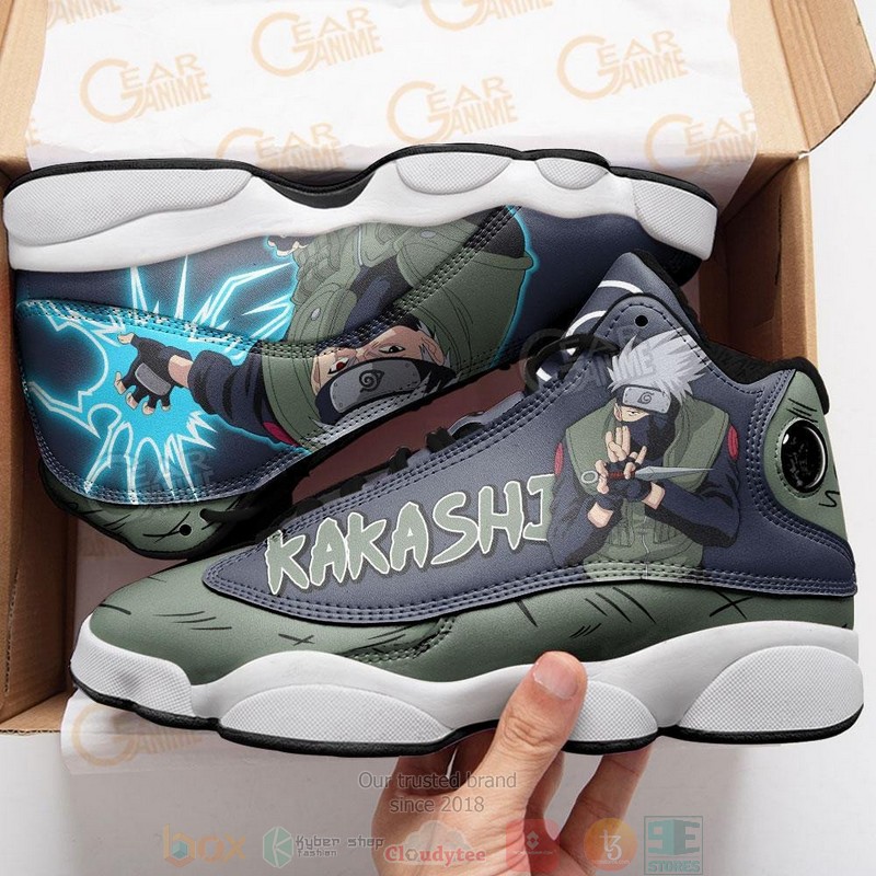 Hatake Kakashi Jounin Naruto Anime Air Jordan 13 Shoes 1 2 3