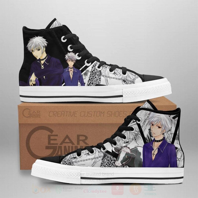 Hatsuharu Sohma Custom Manga Anime Fruits Basket High Top Shoes