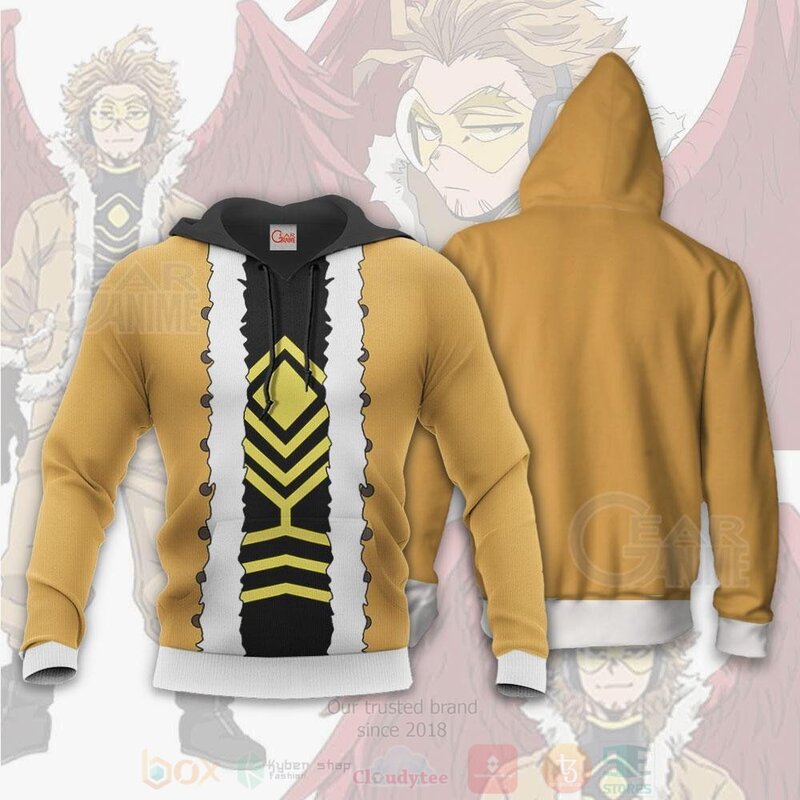 BEST Hawks My Hero Academia Keigo Takami Cosplay Costumes Anime 3D Hoodie, T-Shirt 4 Hawks My Hero Academia Keigo Takami Cosplay Costumes Anime 3D Hoodie Shirt 1 2 3