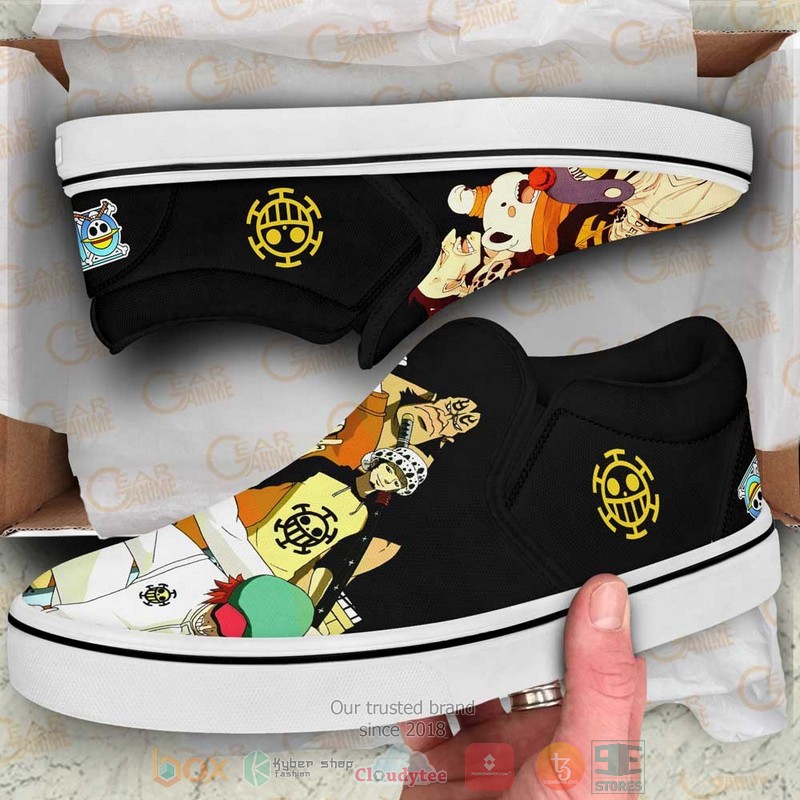 Heart Pirates Anime One Piece Slip On Shoes 1