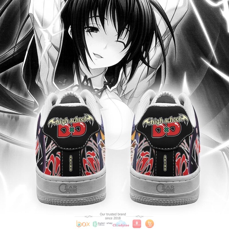 High School DxD Akeno Anime Nike Air Force Sneaker 3 High School DxD Akeno Anime Nike Air Force shoes 1 2