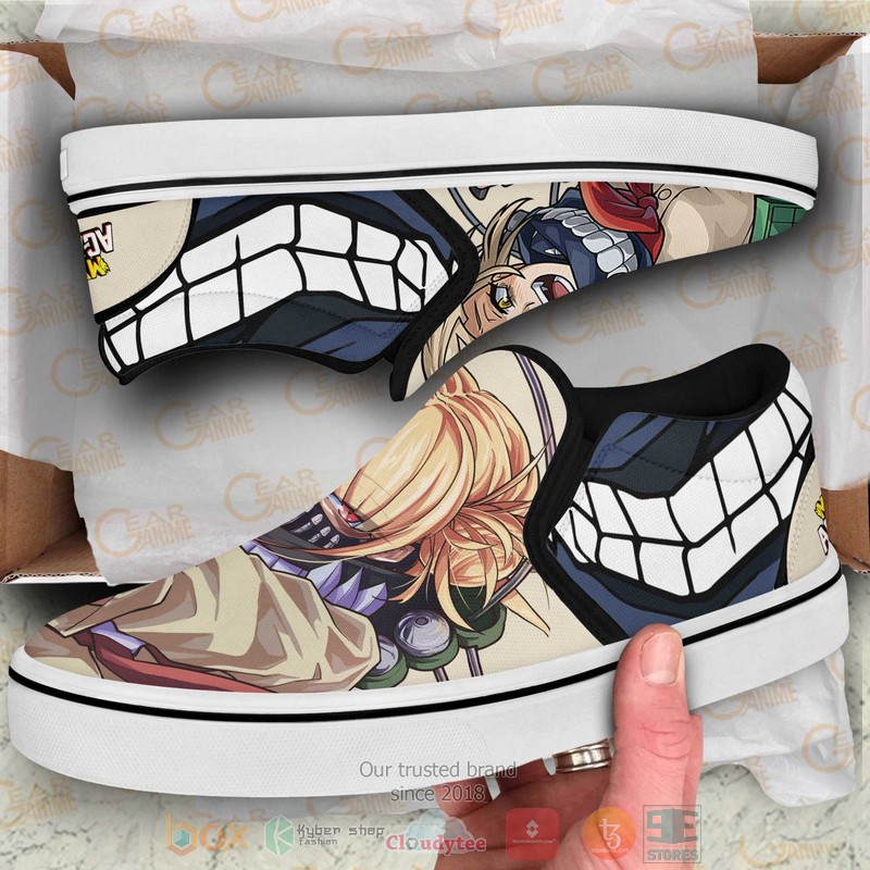 Himiko Toga My Hero Academia Anime Slip-On Sneaker Shoes 3 Himiko Toga My Hero Academia Anime Slip On Shoes 1 2
