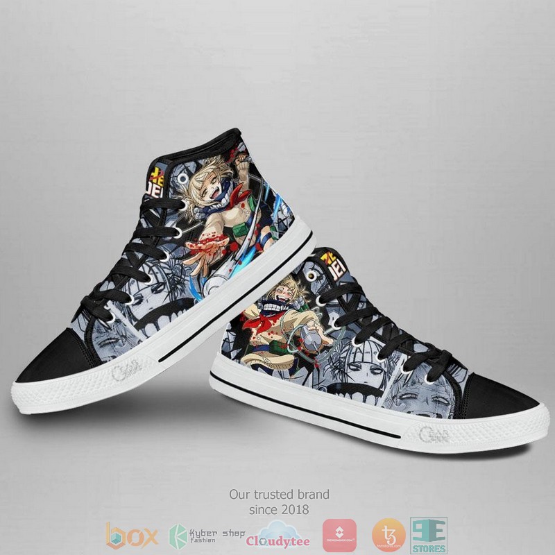 Himiko Toga My Hero Academia High Top Canvas Shoes 3 Himiko Toga My Hero Academia High Top Canvas Shoes 1 2