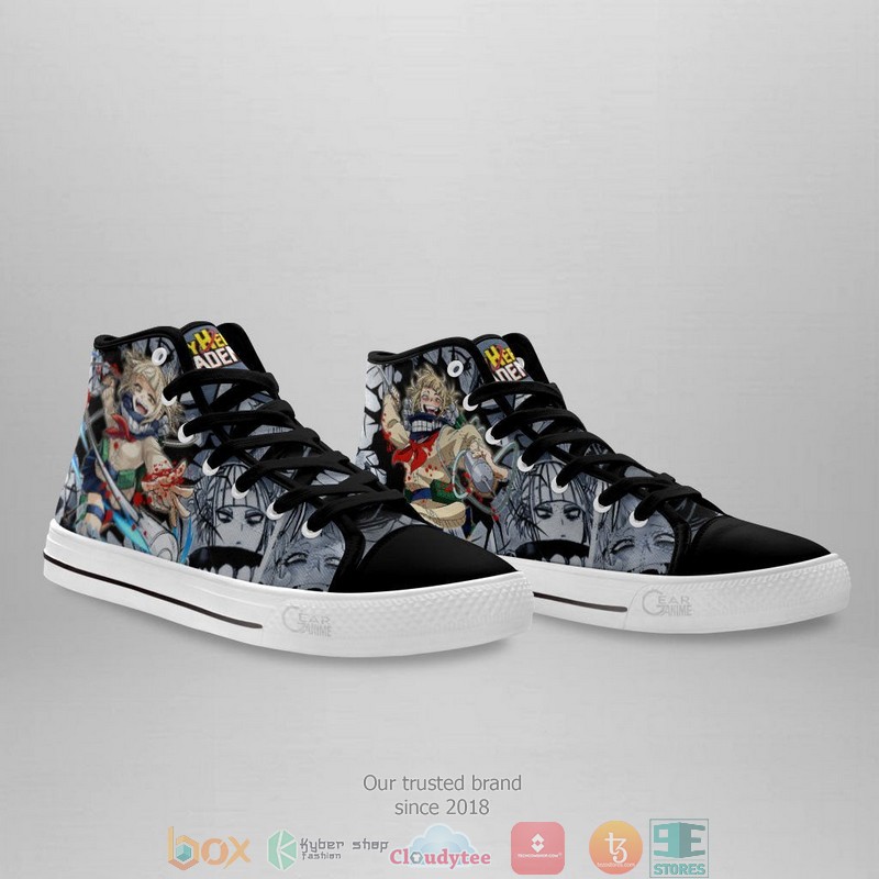 Himiko Toga My Hero Academia High Top Canvas Shoes 4 Himiko Toga My Hero Academia High Top Canvas Shoes 1 2 3