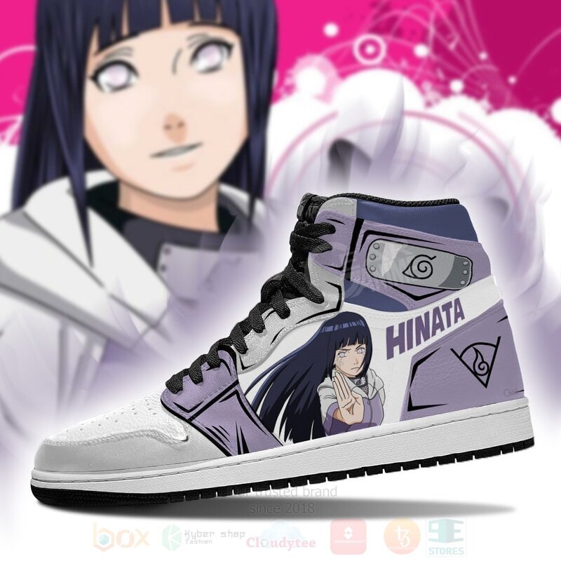 Hinata Hyuga Custom Anime Air Jordan High Top Shoes 1