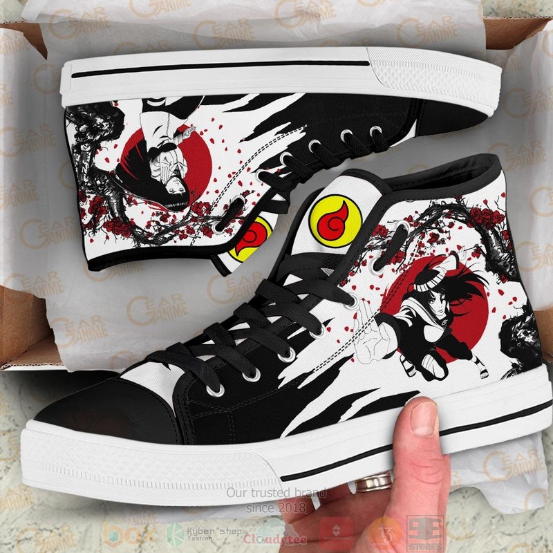 Hinata Hyuuga Naruto Anime Japan Style Canvas High Top Shoes 1